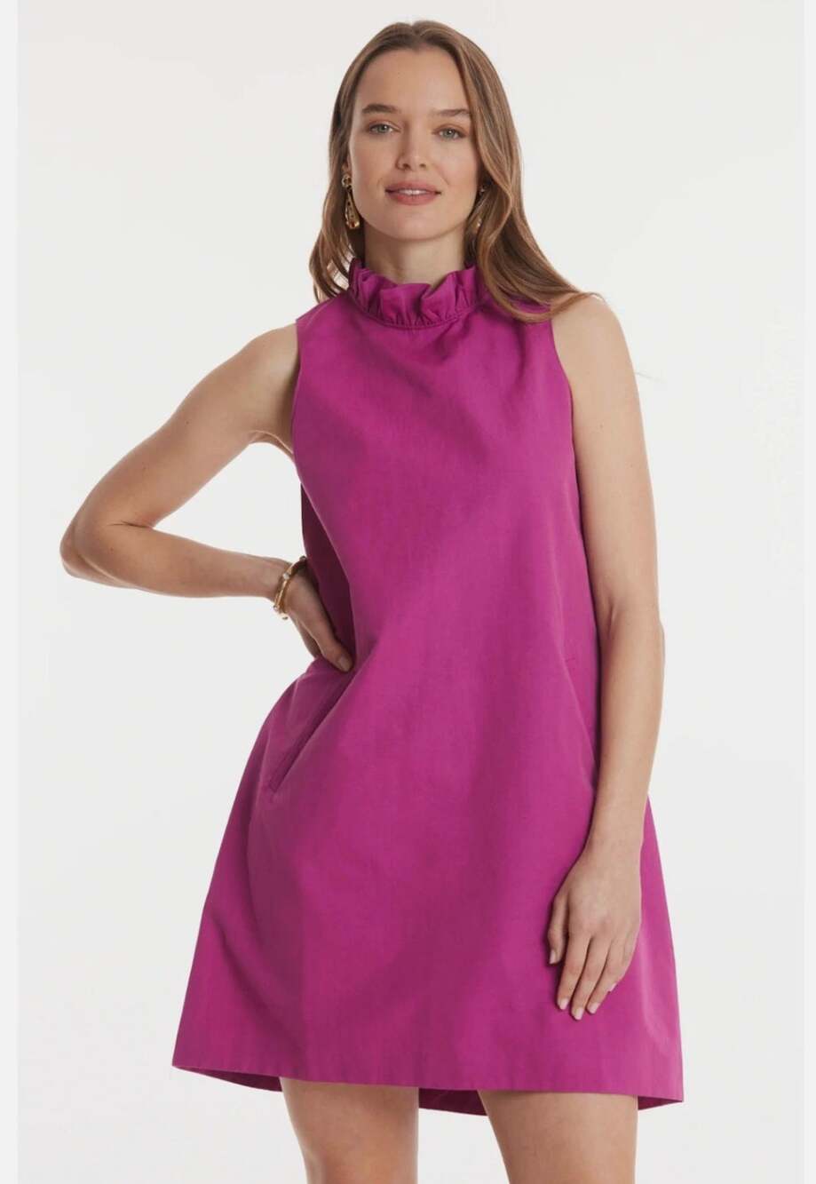 Tyler Boe Womens M Purple Stella Bow Back Mini Linen Dress NWT Lightweight
